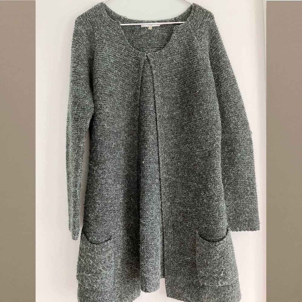 Sioni Long Cardigan Sweater with Pockets Size Large